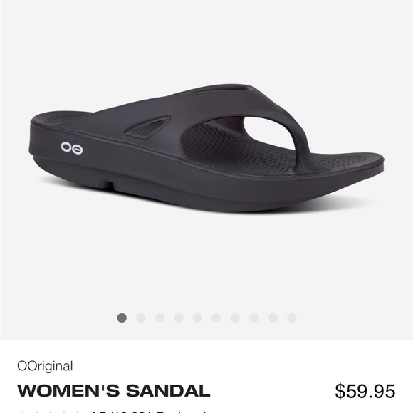 OOFOS Black Recovery Footwear - Picture 5 of 6